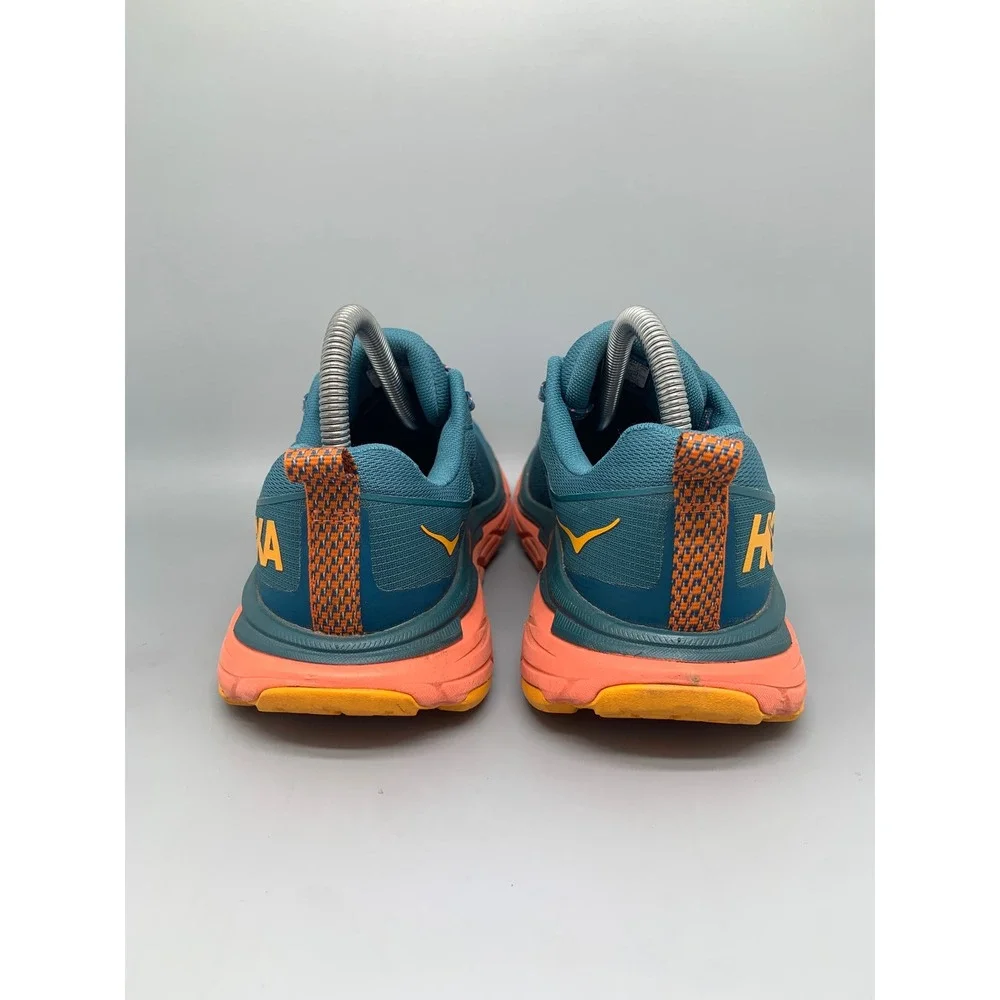 Hoka‎ One Challenger ATR 6 GTX Blue Orange Trail Running Shoes Womens 7.5